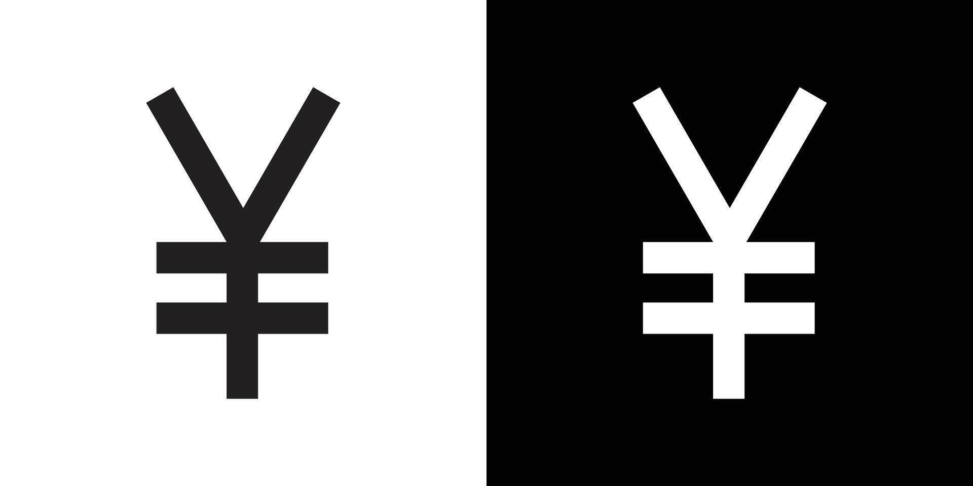 Yen sign icon linear logo isolated vector