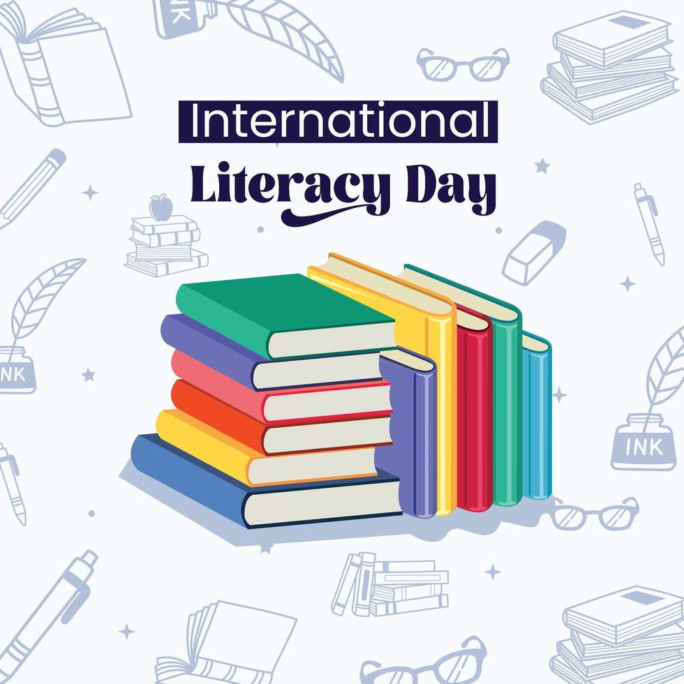 International literacy day vector