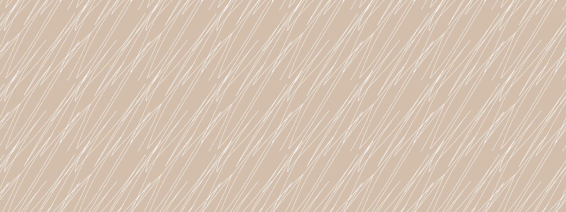 Neutrals color art doodle abstract seamless pattern. Beige endless geometric print backdrop. Trendy neutral colors aesthetic linear scribble. Muted light brown texture for fabric, wrapping, decoration vector