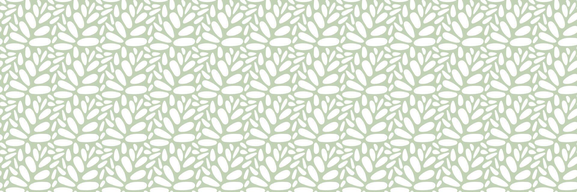 Neutrals color art abstract seamless pattern. Pastel boho style endless floral print. Trendy neutral colors aesthetic geometric foliage shapes background. Muted light green contemporary fabric texture vector
