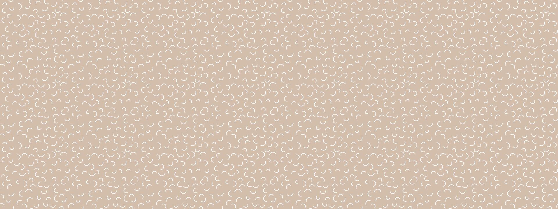 Neutrals color art abstract seamless pattern. Beige endless doodle squiggles print background. Trendy neutral colors aesthetic linear hatching. Muted light brown texture for textile, wrapping, packing vector