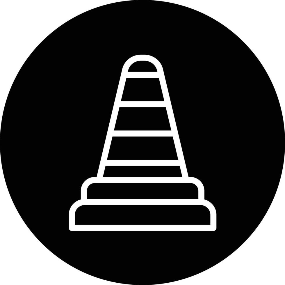 Traffic cone Icon Design Illustration vector