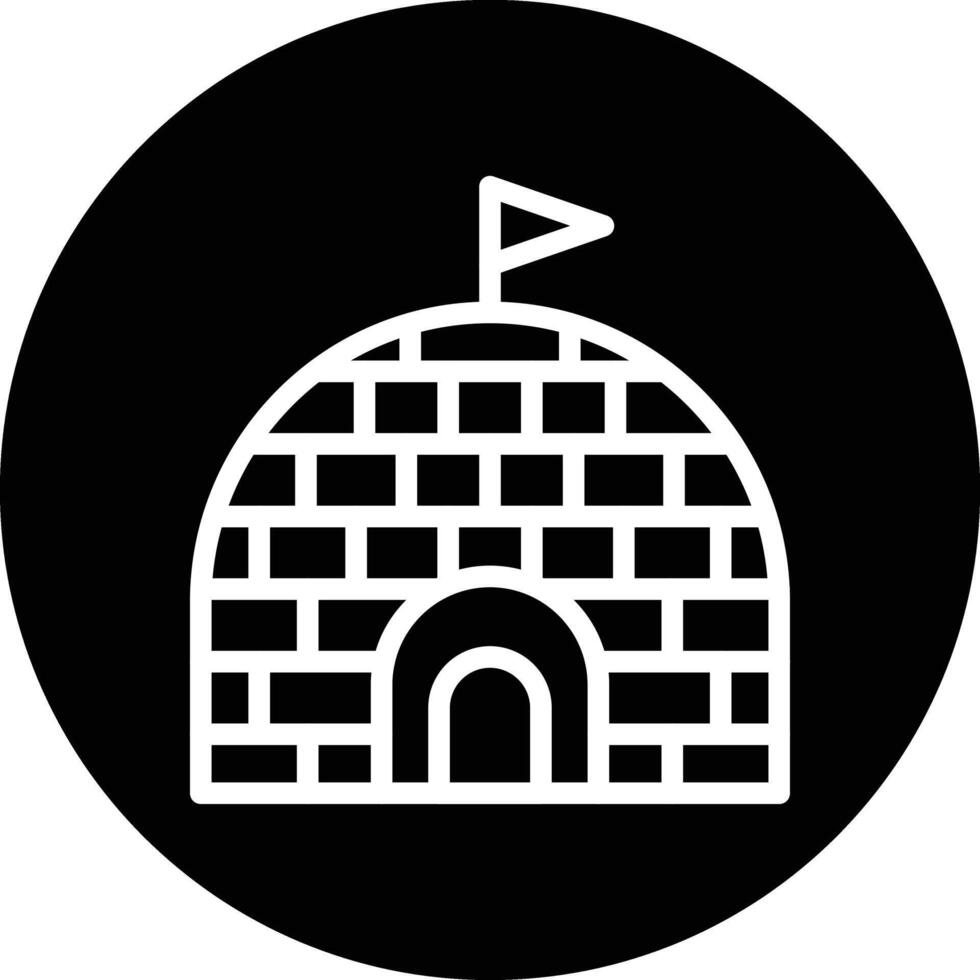 Igloo Icon Design Illustration vector