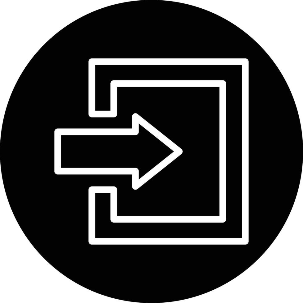 Log in Icon Design Illustration vector