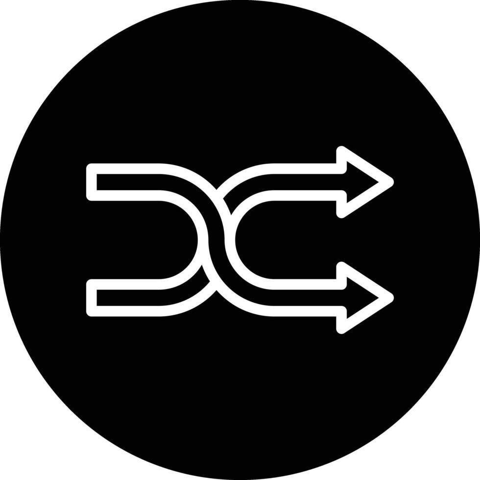Shuffle Icon Design Illustration vector