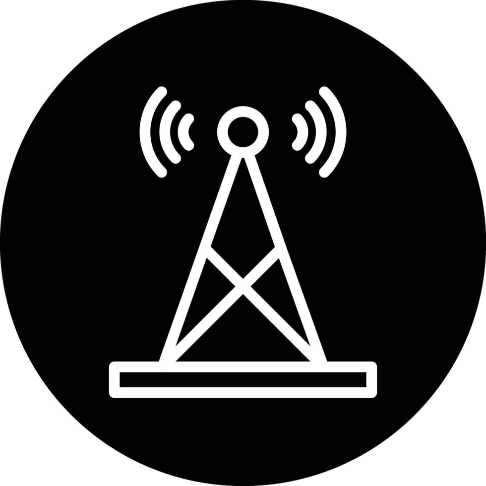 Signal tower Icon Design Illustration vector