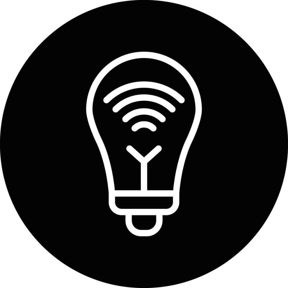 Smart bulb Icon Design Illustration vector