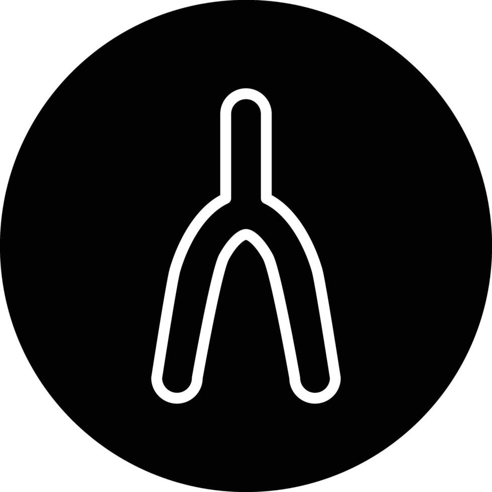 Wishbone Icon Design Illustration vector