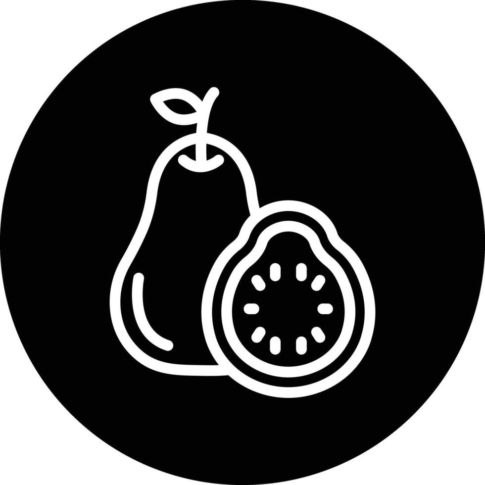 Guava Icon Design Illustration vector