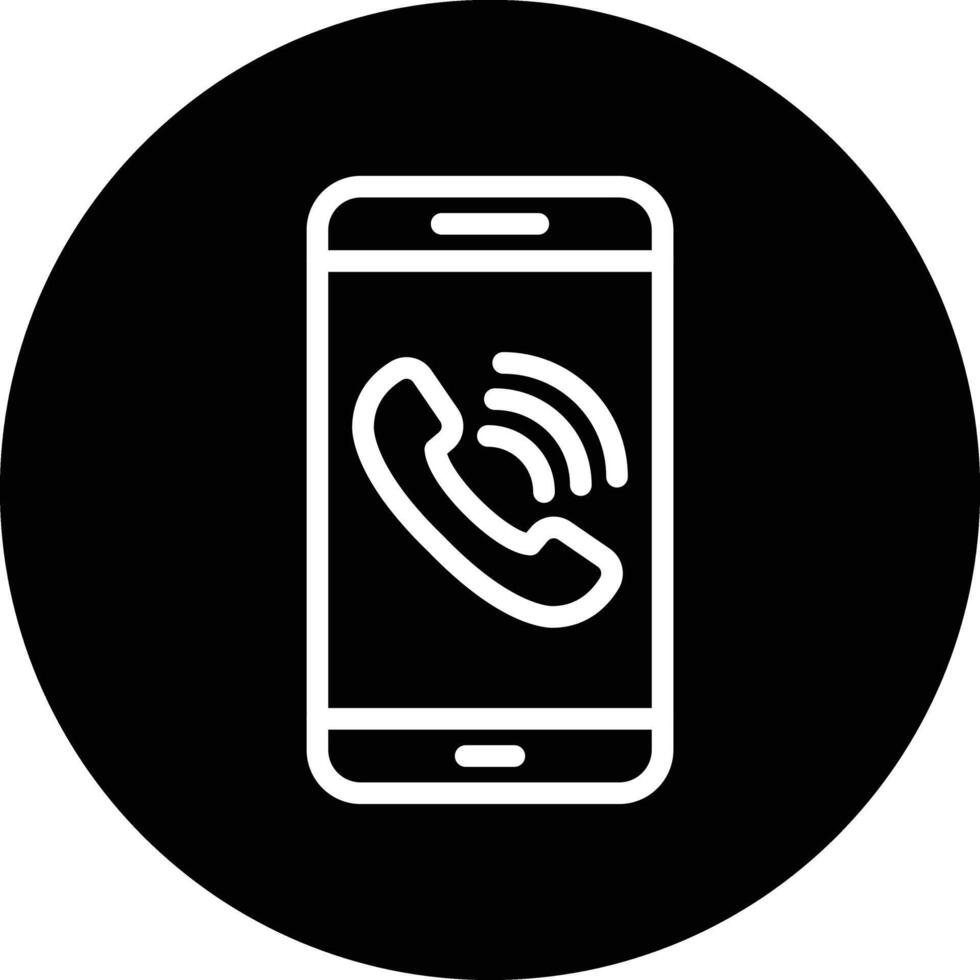 Mobile call Icon Design Illustration vector