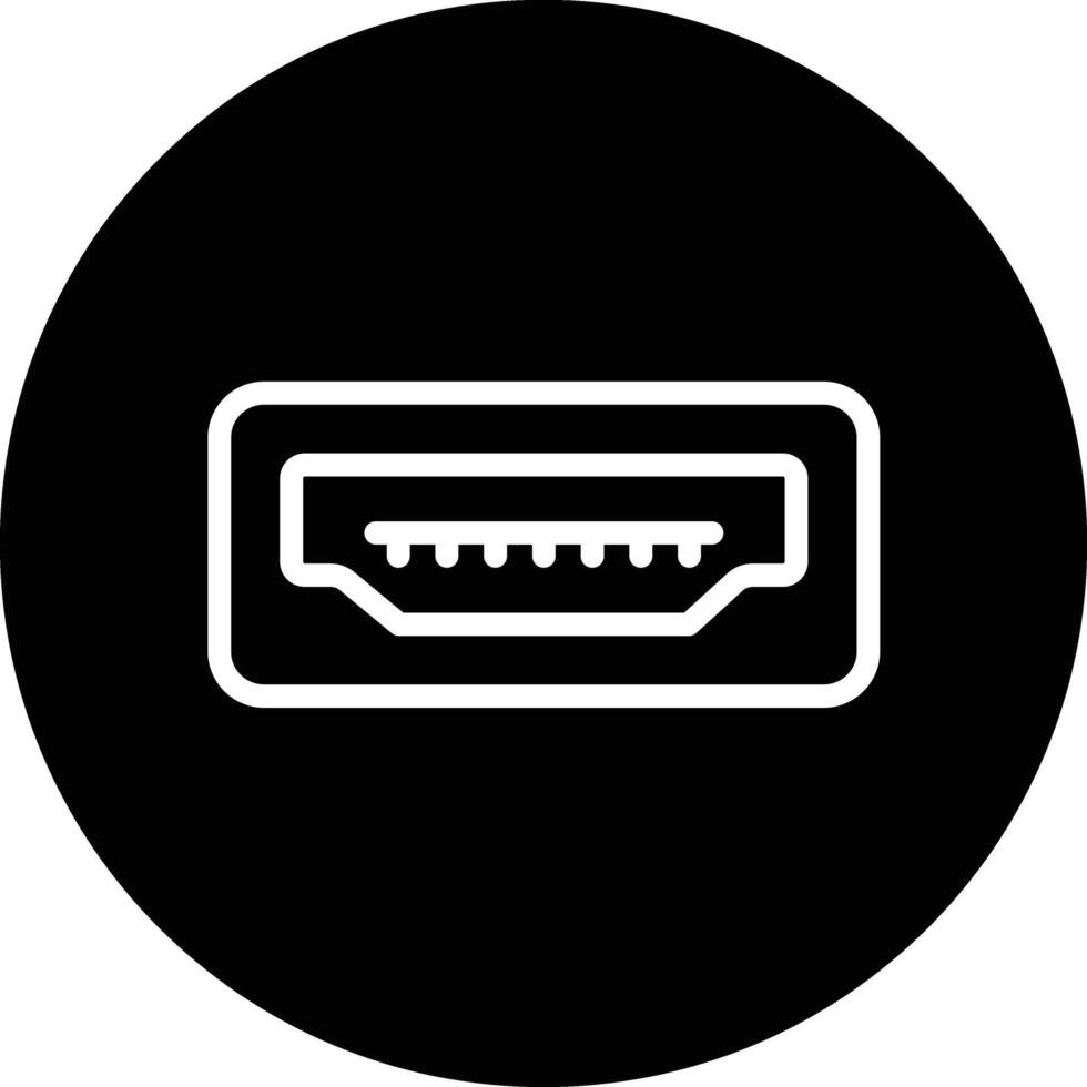 Usb Port Icon Design Illustration vector