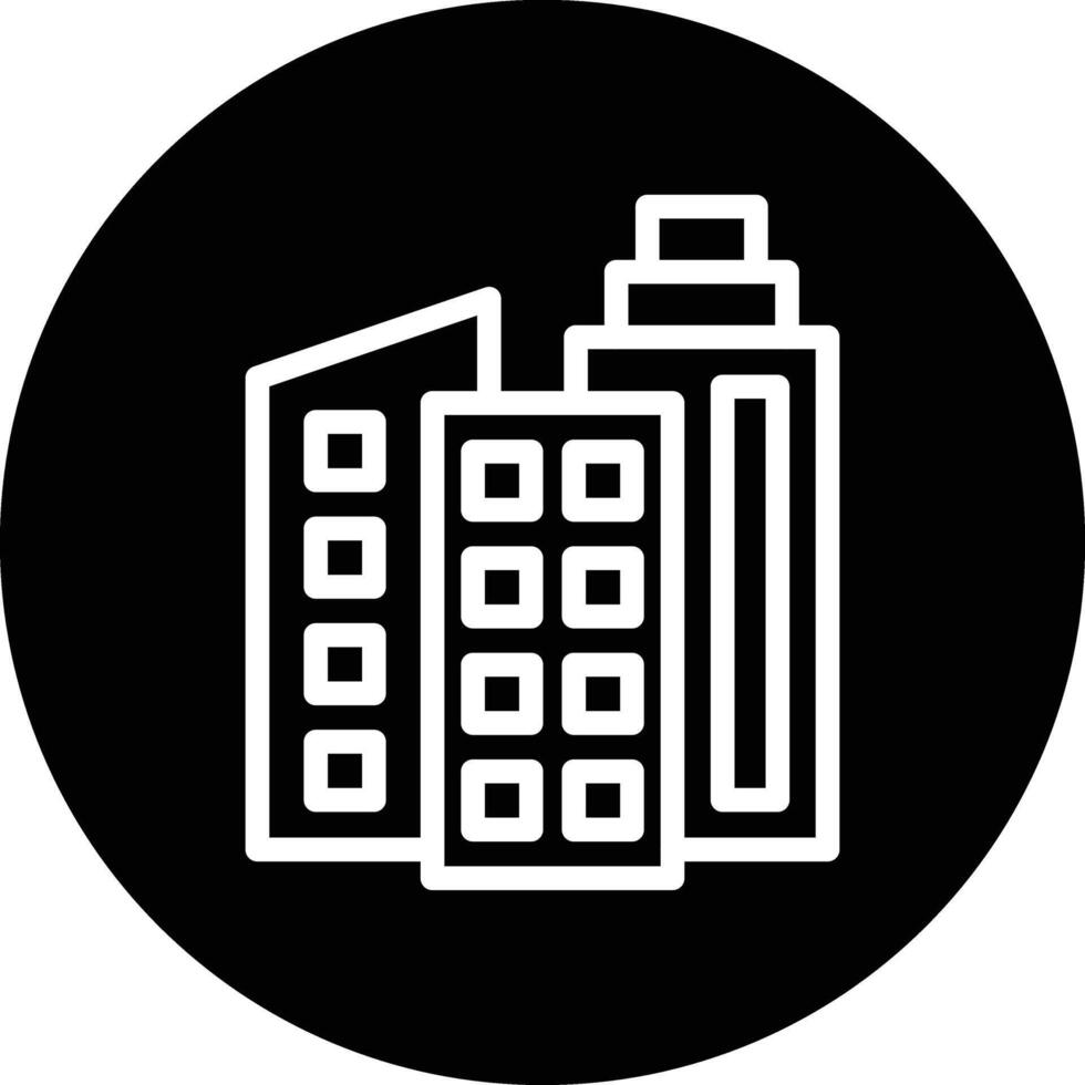 Office building Icon Design Illustration vector