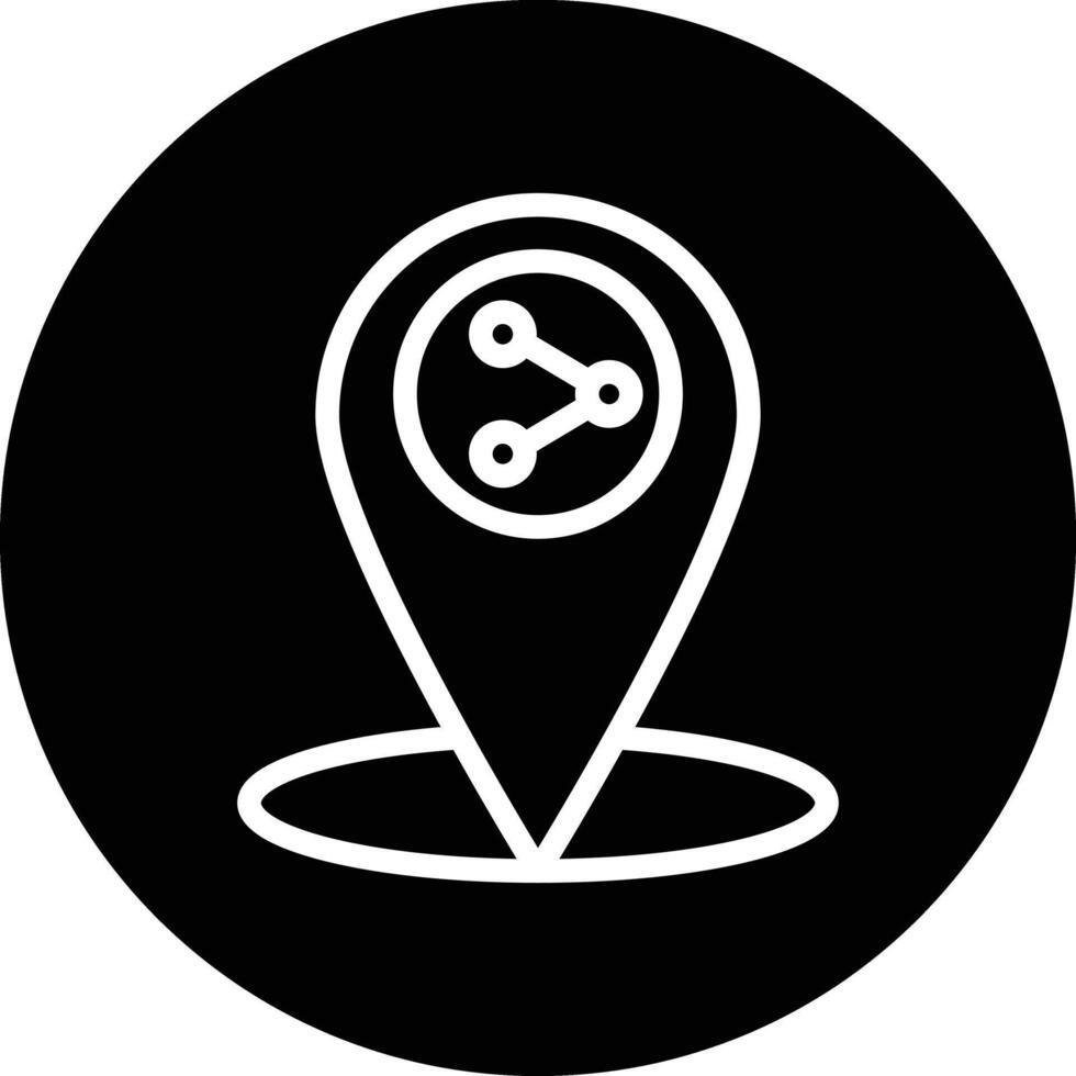 Share location Icon Design Illustration vector