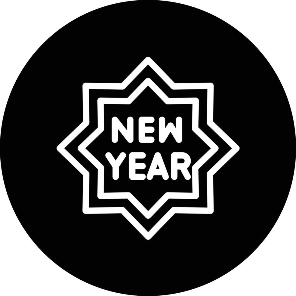 New Year Icon Design Illustration vector