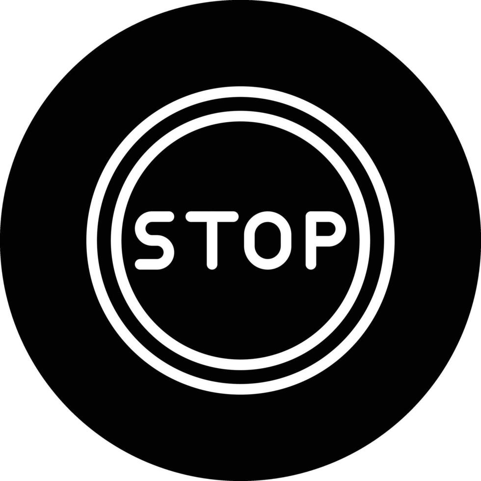 Stop Icon Design Illustration vector