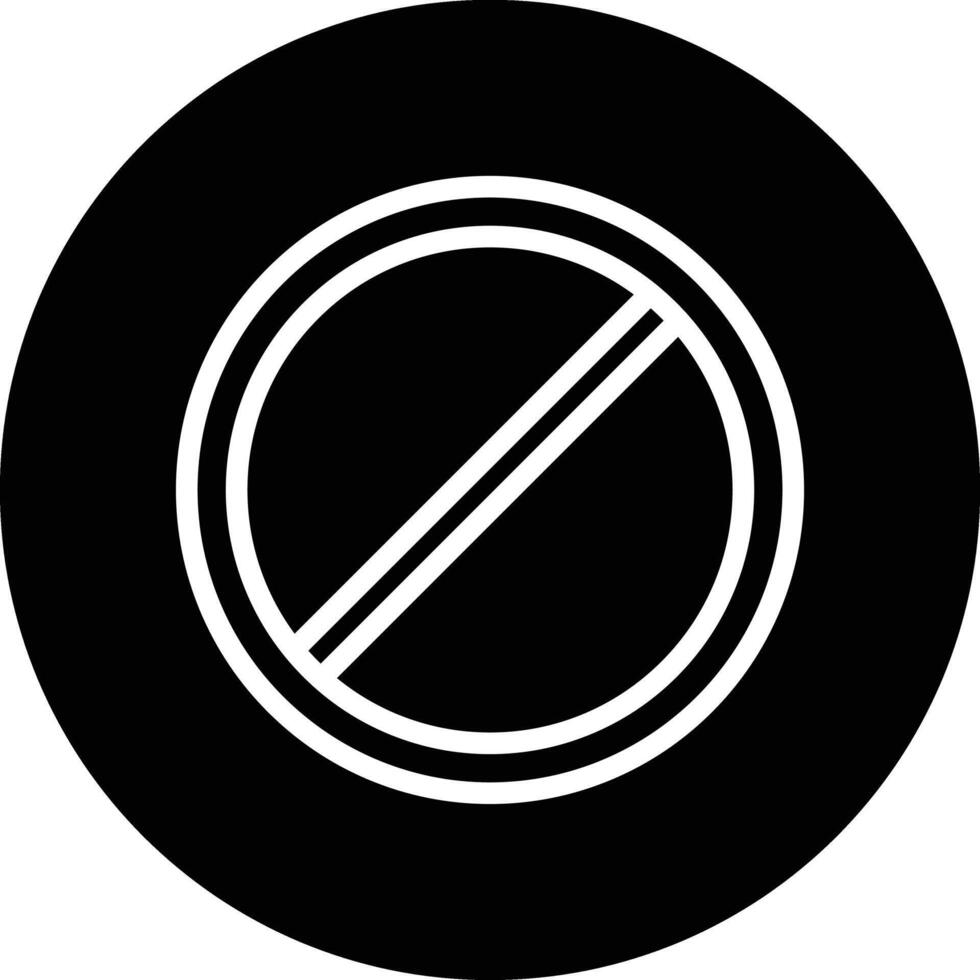 No stopping Icon Design Illustration vector