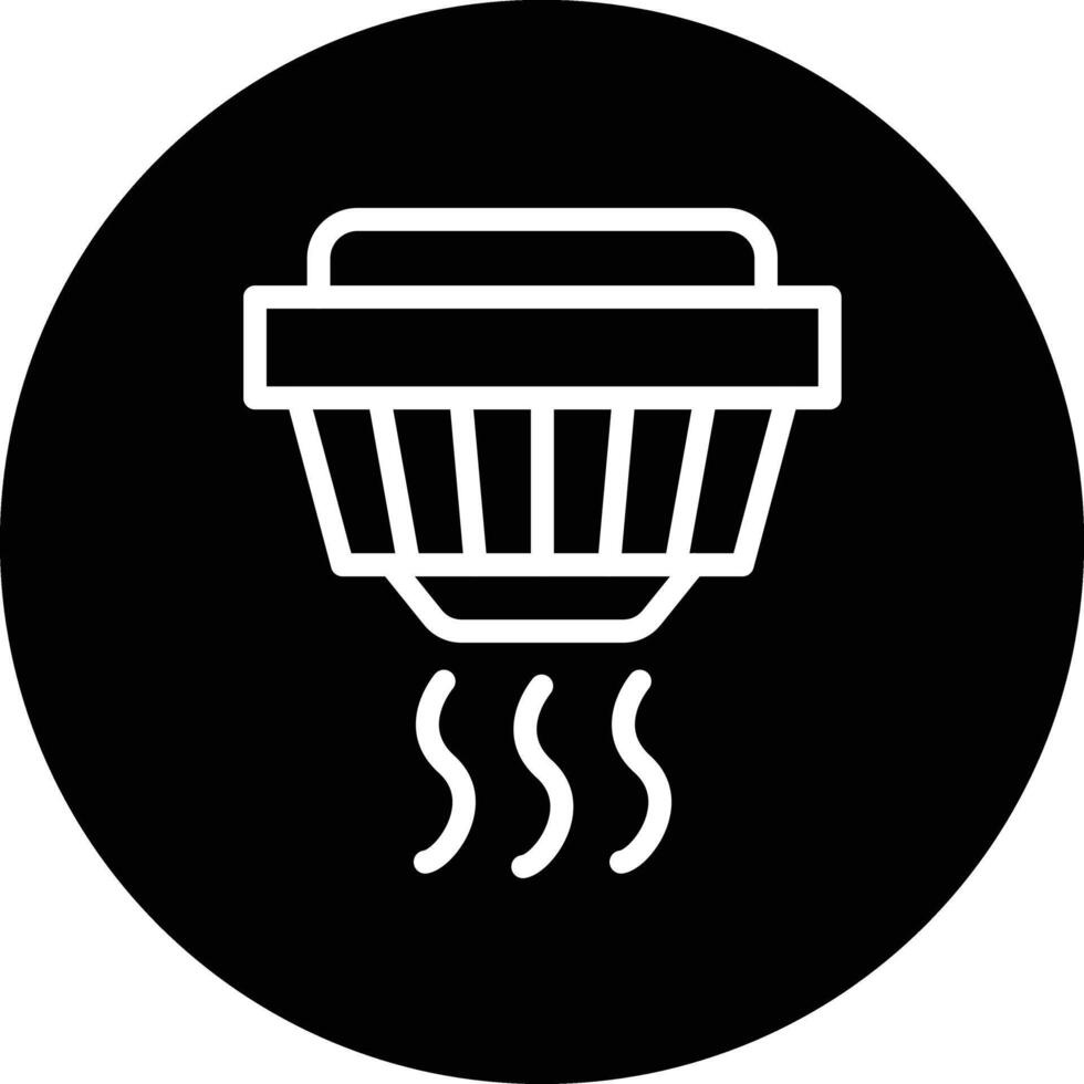 Smoke detector Icon Design Illustration vector