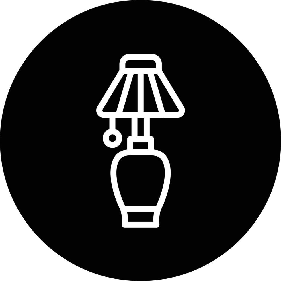 Table lamp Icon Design Illustration vector