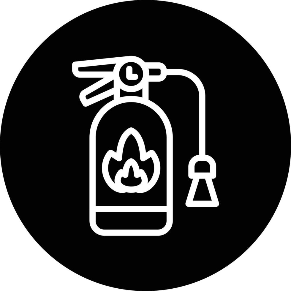 Fire extinguisher Icon Design Illustration vector