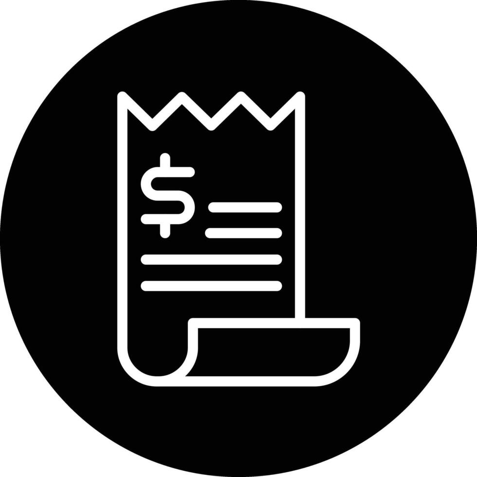 Bill Icon Design Illustration vector