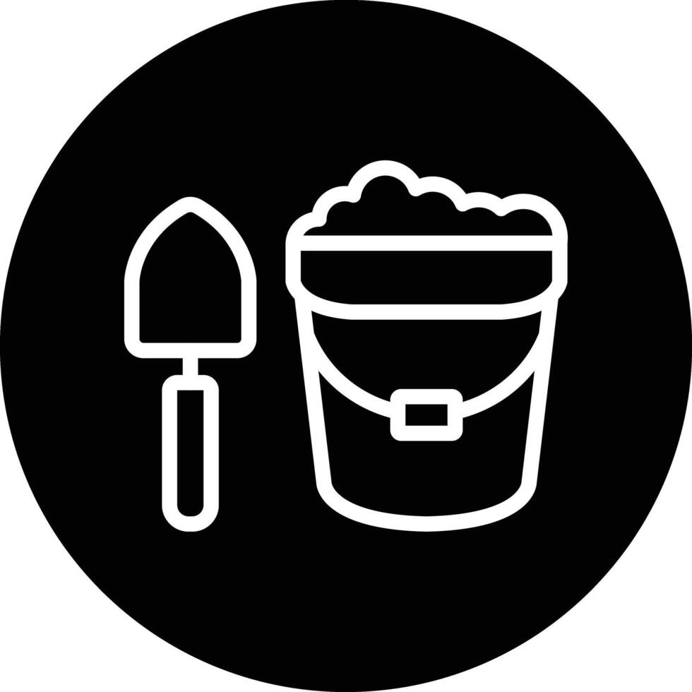 Sand bucket Icon Design Illustration vector