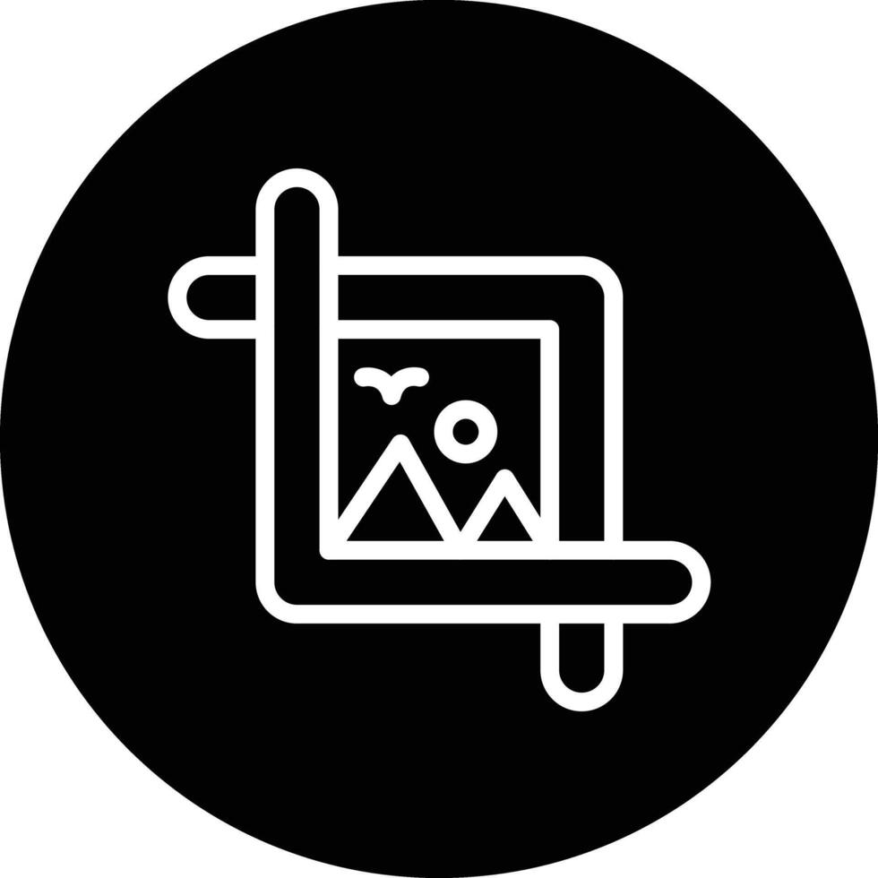 Crop tool Icon Design Illustration vector