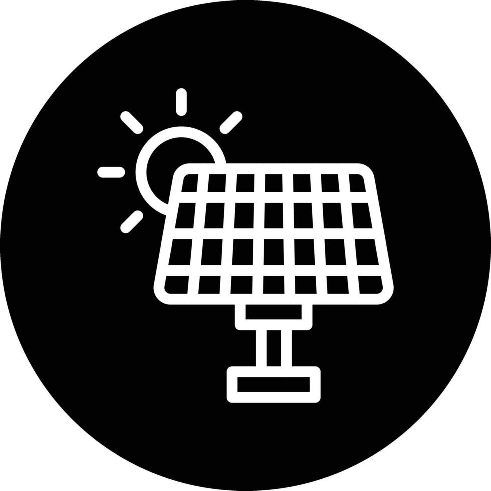 Solar panel Icon Design Illustration vector