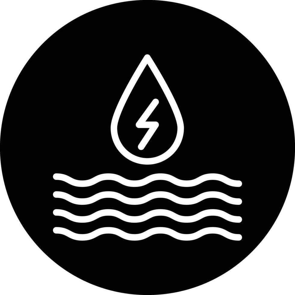 Water energy Icon Design Illustration vector