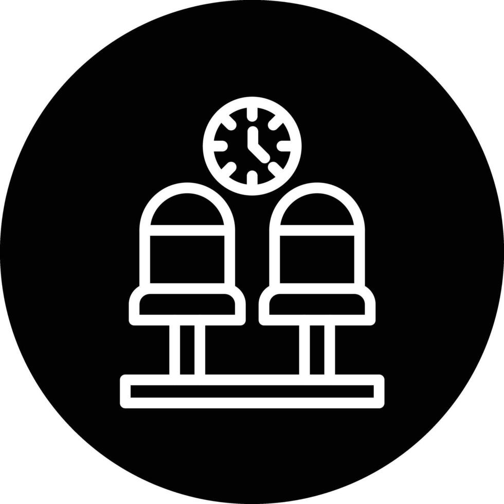 Waiting room Icon Design Illustration vector