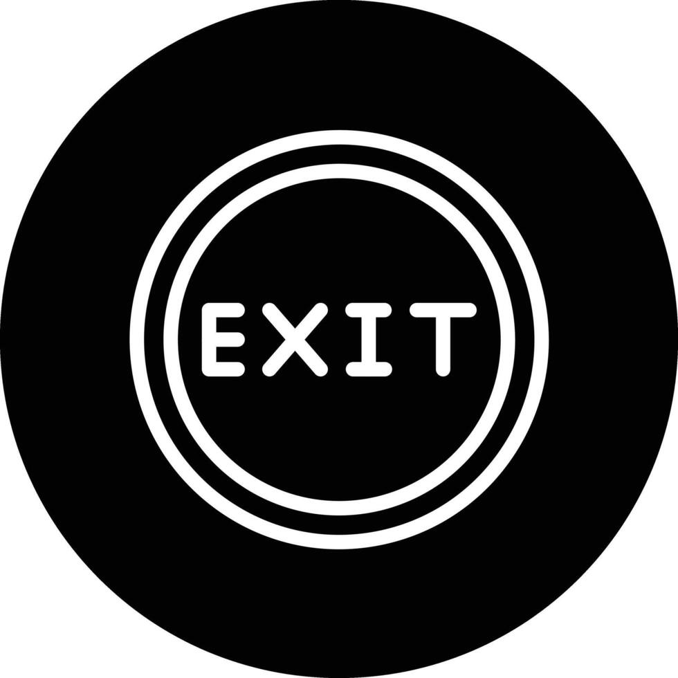 Exit Icon Design Illustration vector