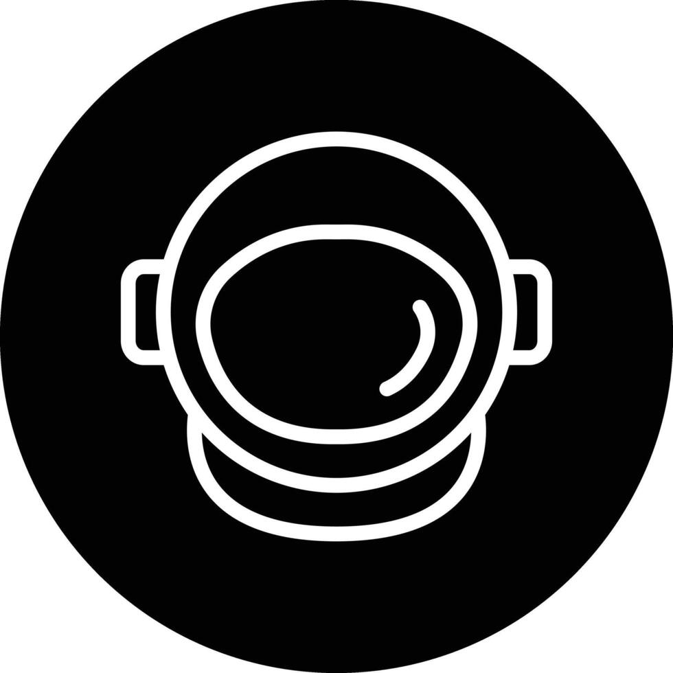 Astronaut helmet Icon Design Illustration vector