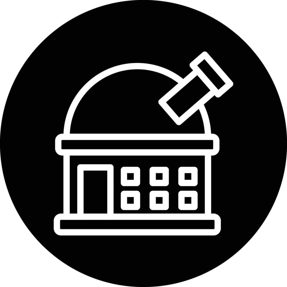 Observatory Icon Design Illustration vector