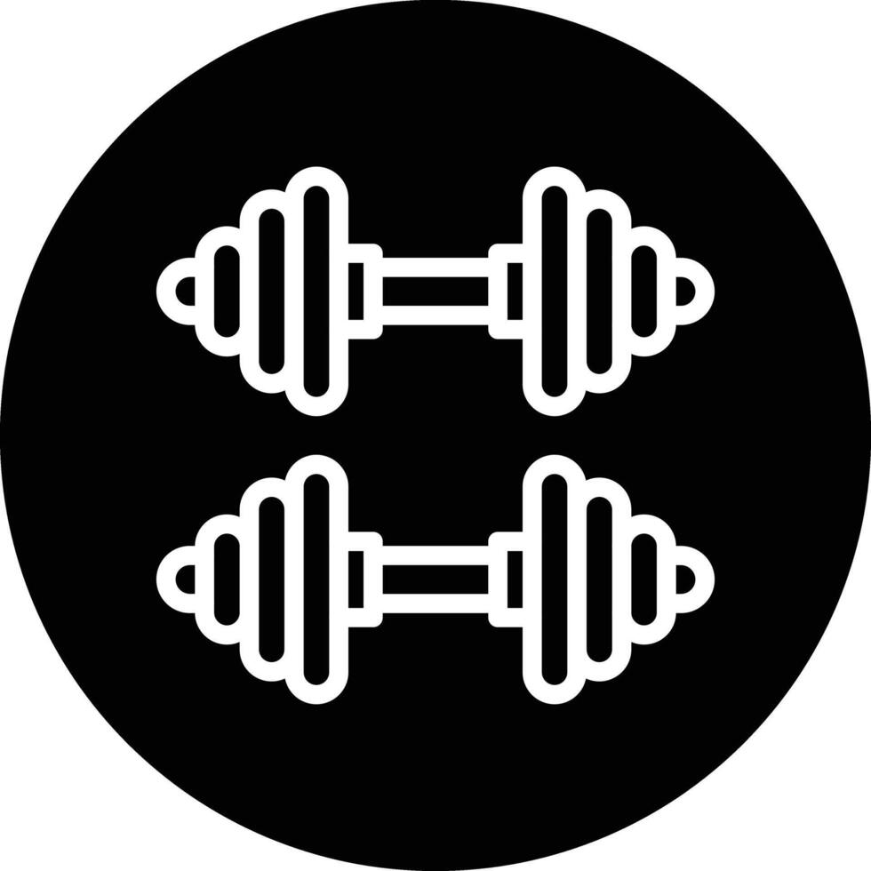 Dumbbells Icon Design Illustration vector