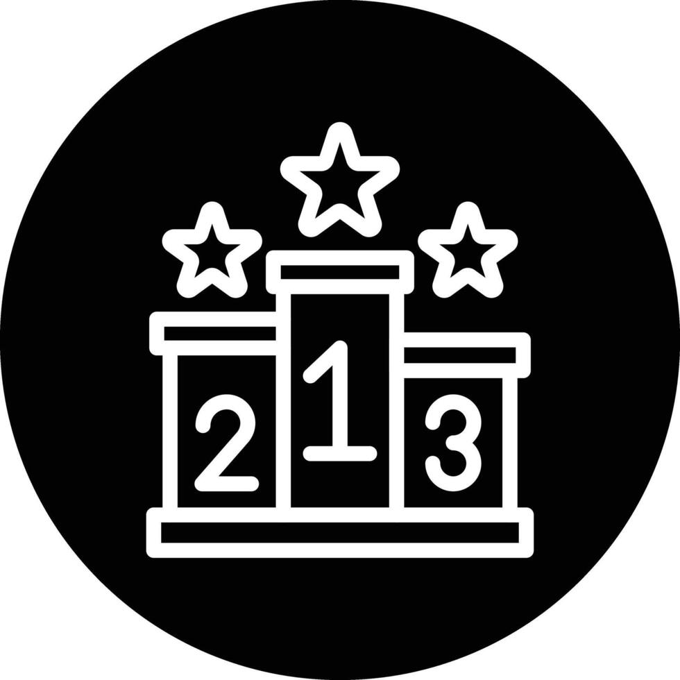 Podium Icon Design Illustration vector