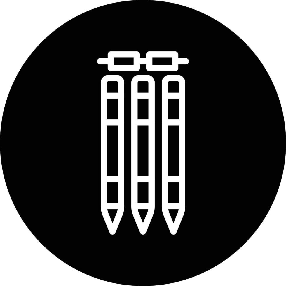 Wickets Icon Design Illustration vector
