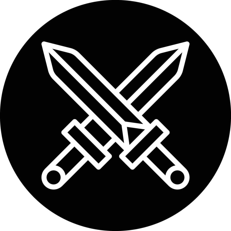 Swords Icon Design Illustration vector