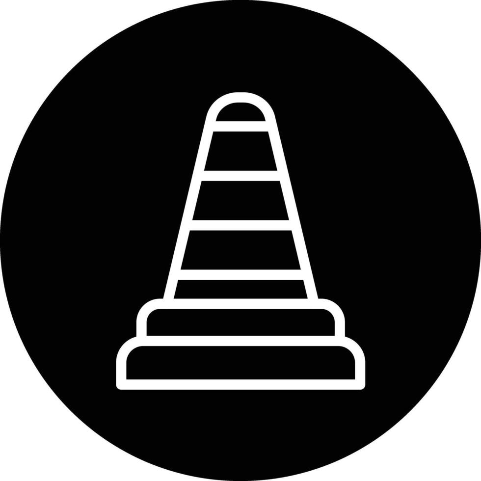 Traffic cone Icon Design Illustration vector