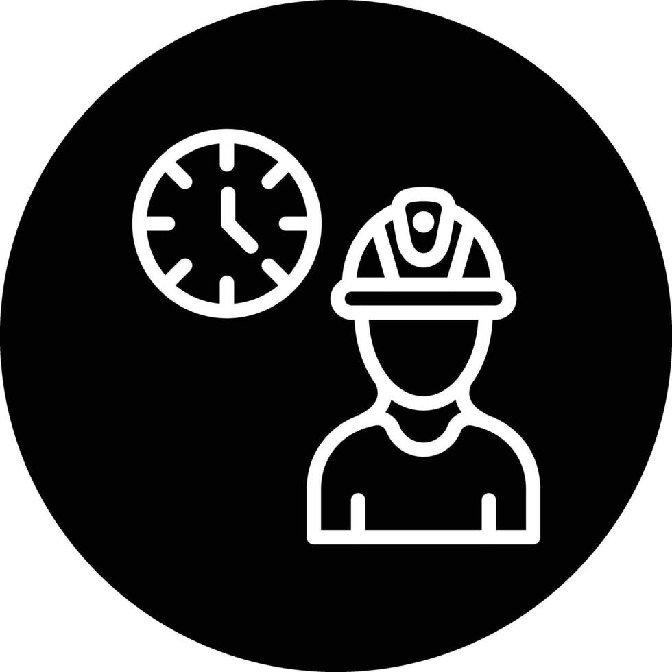 Working hours Icon Design Illustration vector