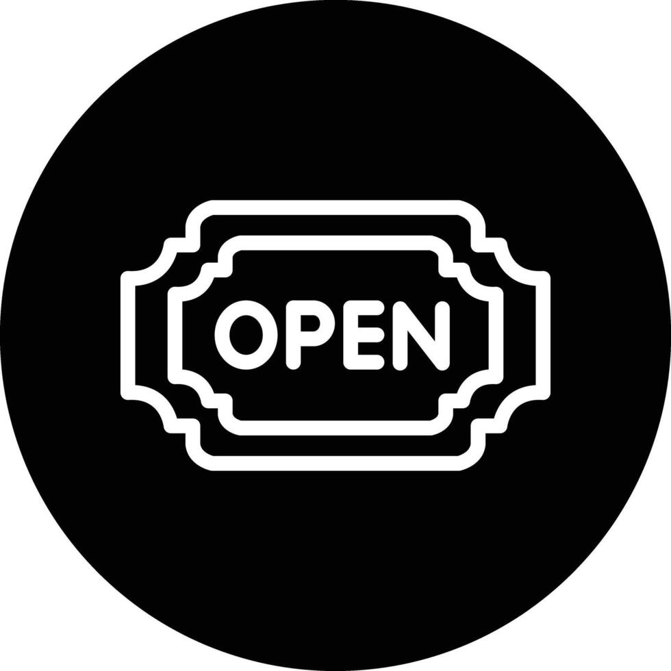 Open Icon Design Illustration vector