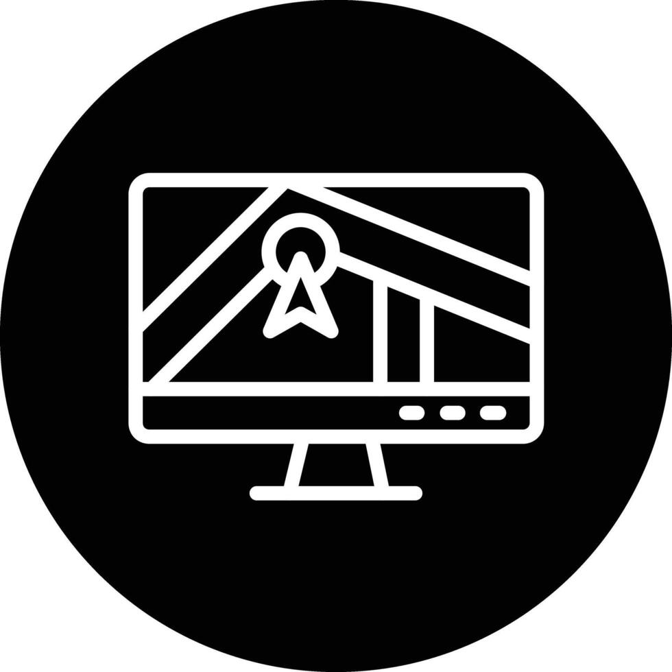 Gps navigator Icon Design Illustration vector
