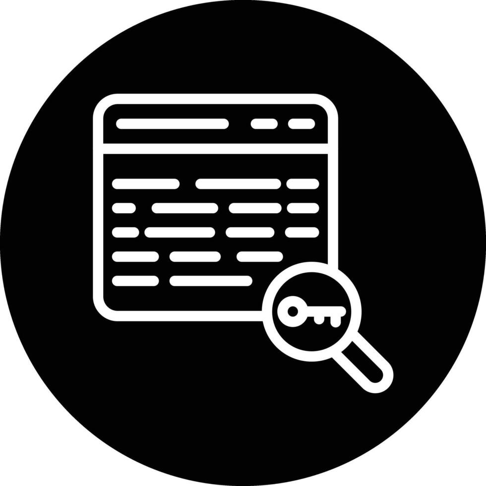 Keyword Icon Design Illustration vector