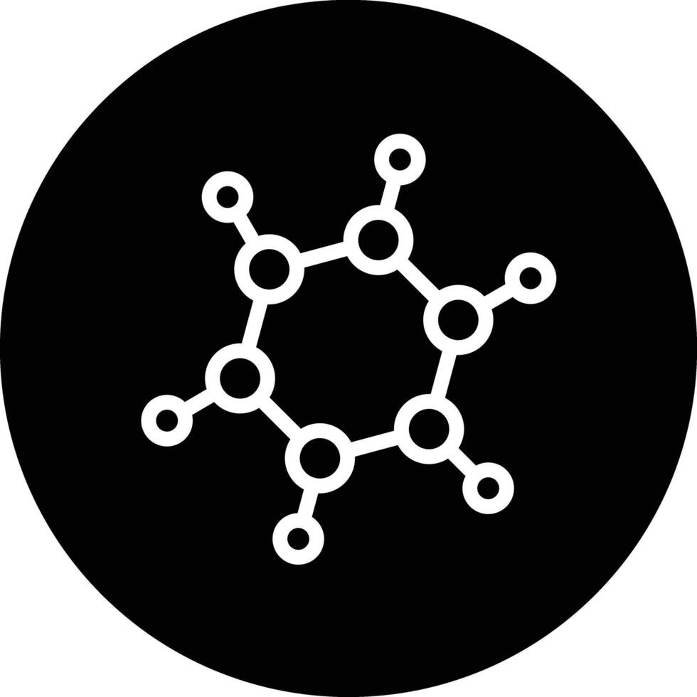 Bio molecules Icon Design Illustration vector