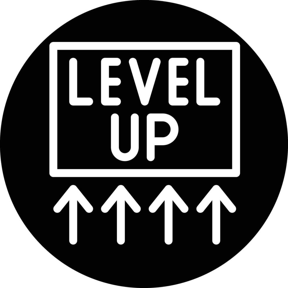 Level up Icon Design Illustration vector