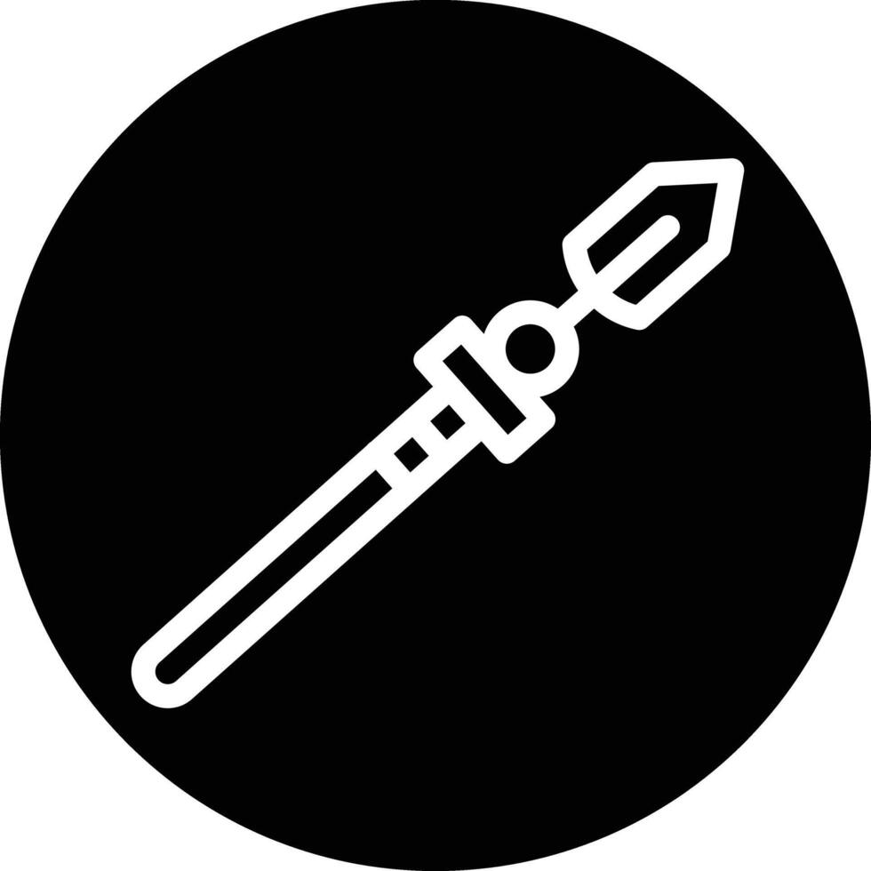 Lance Icon Design Illustration vector