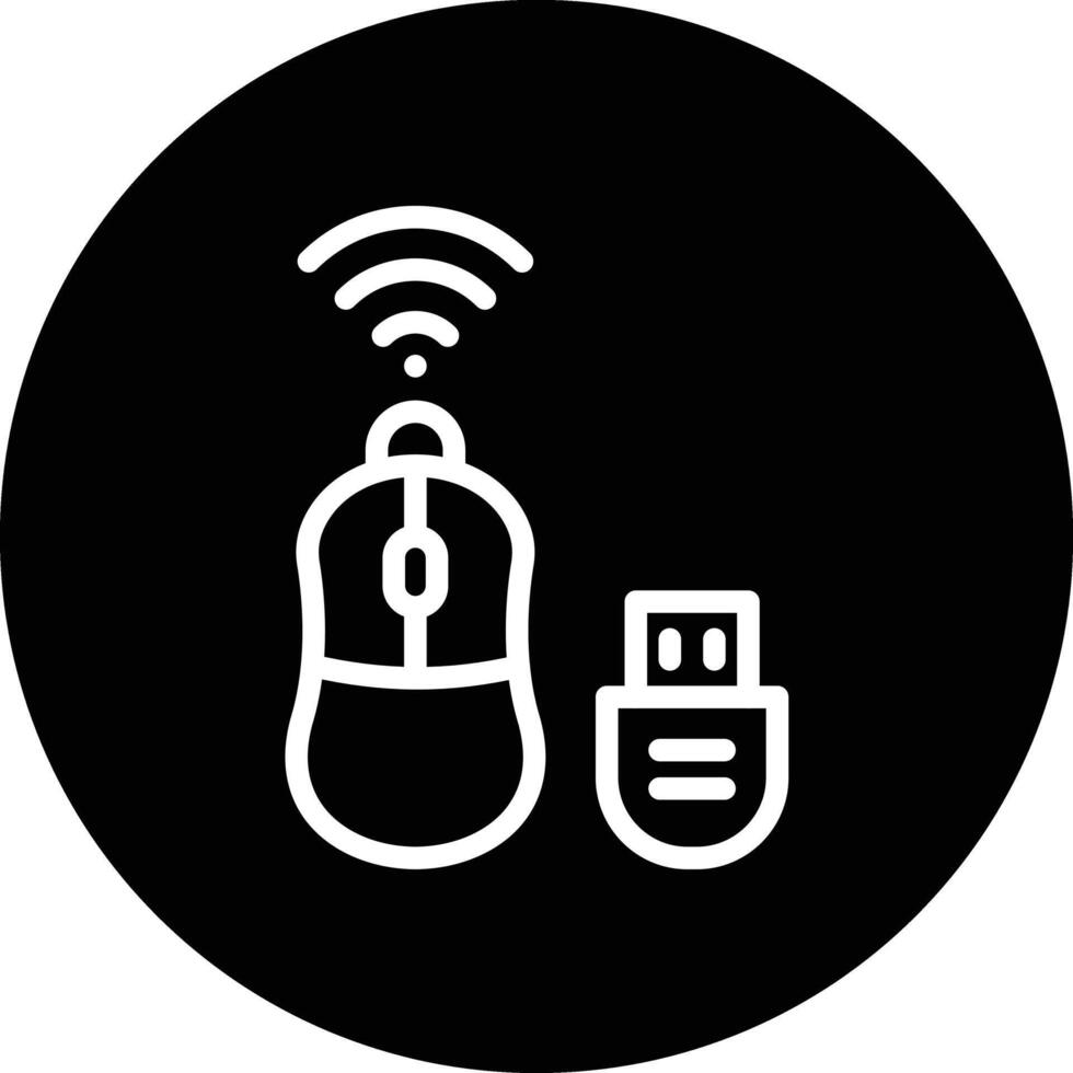 Wireless mouse Icon Design Illustration vector