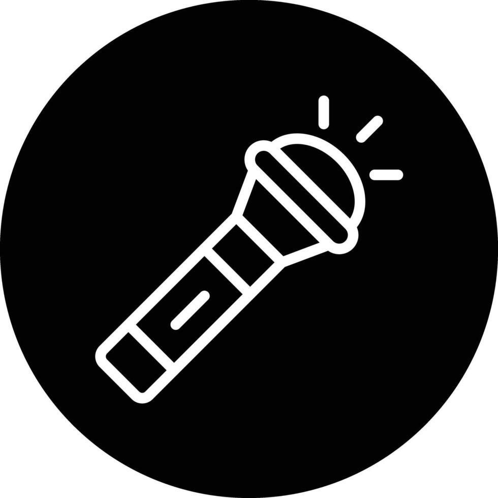Flashlight Icon Design Illustration vector