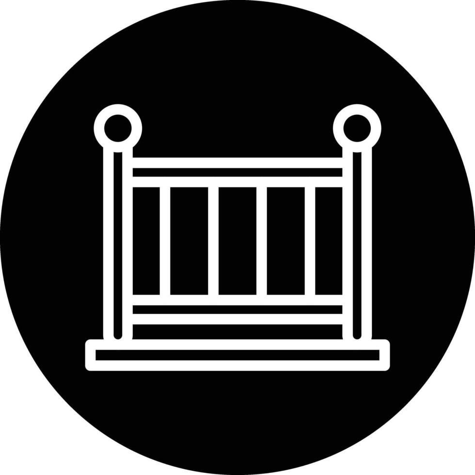 Baby Crib Icon Design Illustration vector
