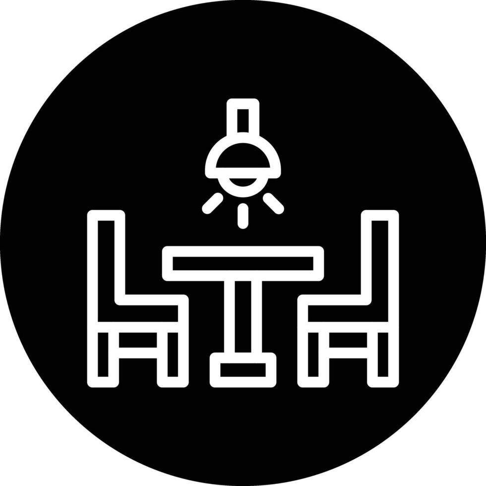 Dining Table Icon Design Illustration vector