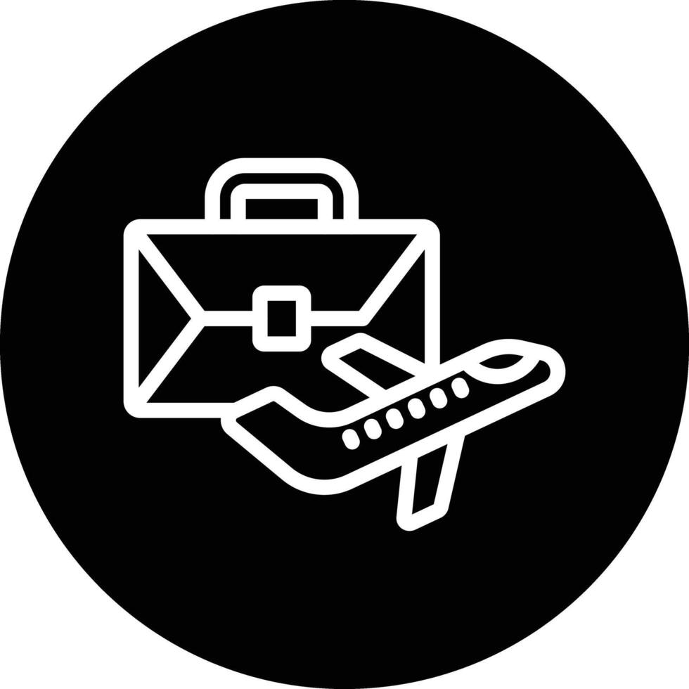 Business Trip Icon Design Illustration vector