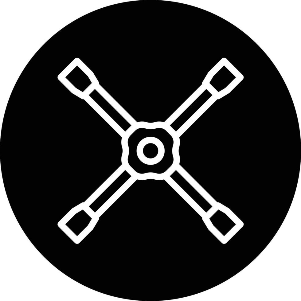 Lug wrench Icon Design Illustration vector